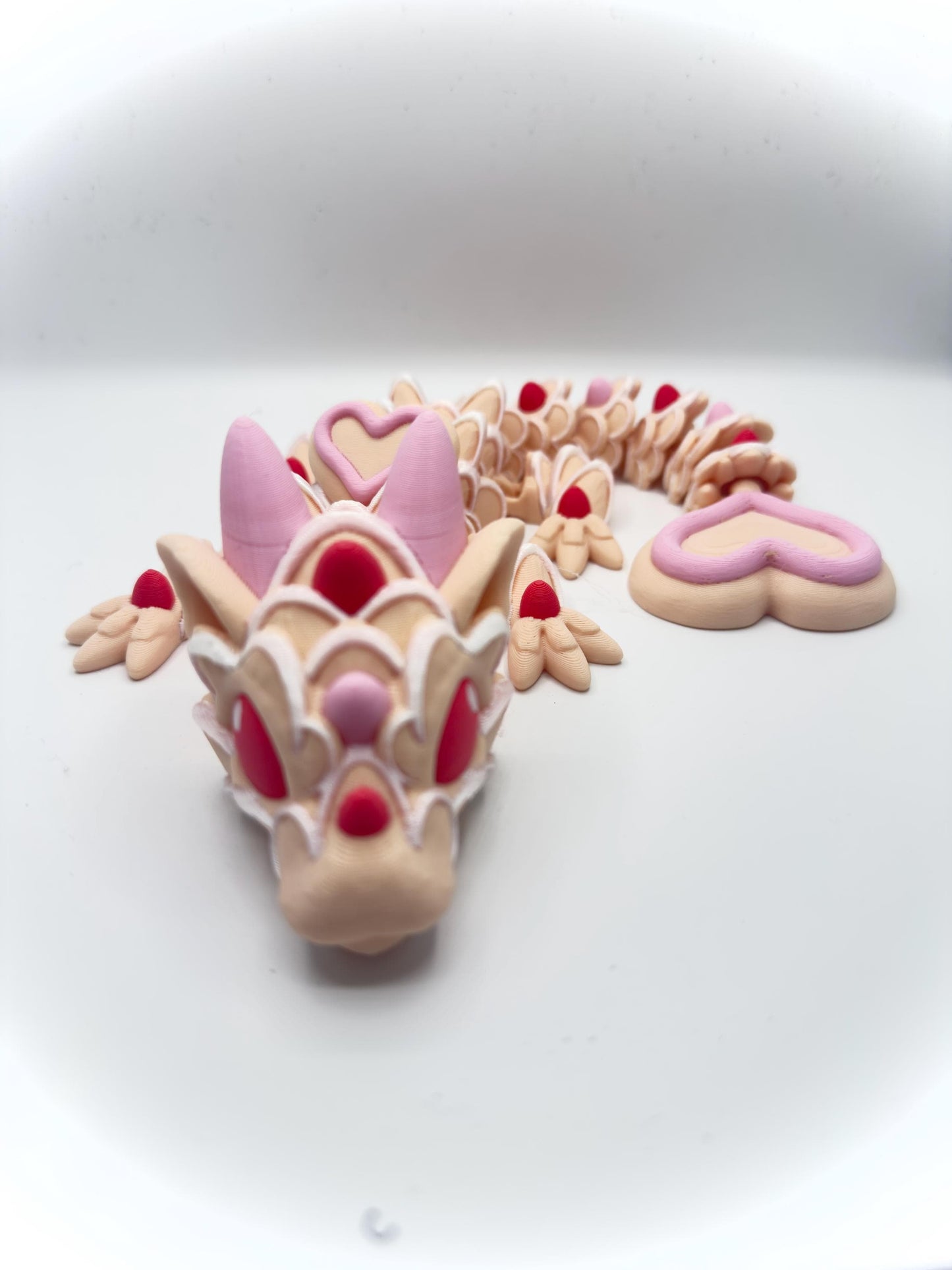 Sugar Cookie Dragon – 3D Printed Articulated Dragon 3D Printed Fidget Toy Cinderwing3D 12 inch Dragon My Store