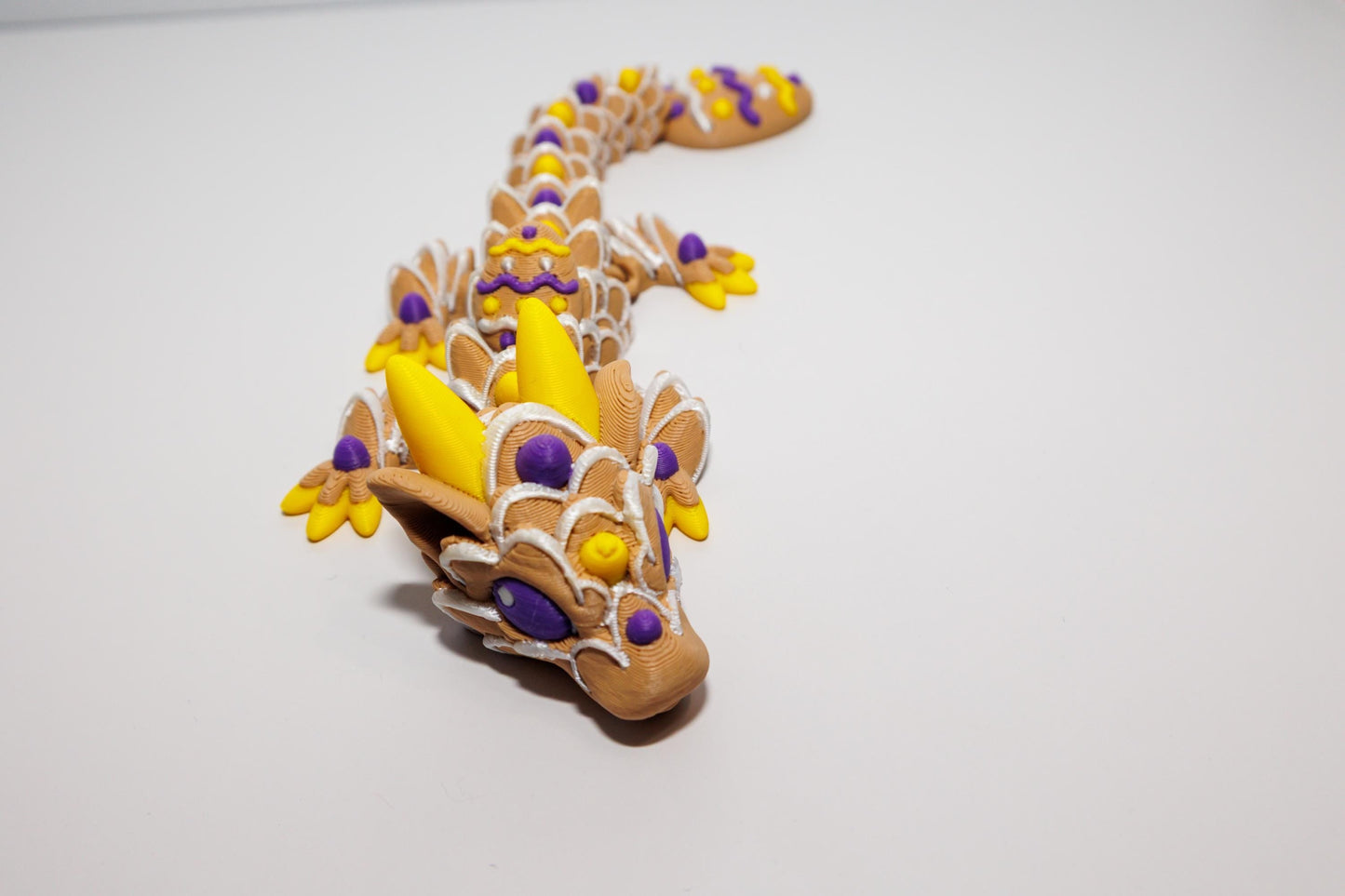 Dragon Fidget Toy – 3D Printed Cookie Dragon – Poseable Fantasy Creature – Cute Desk Toy Gift My Store
