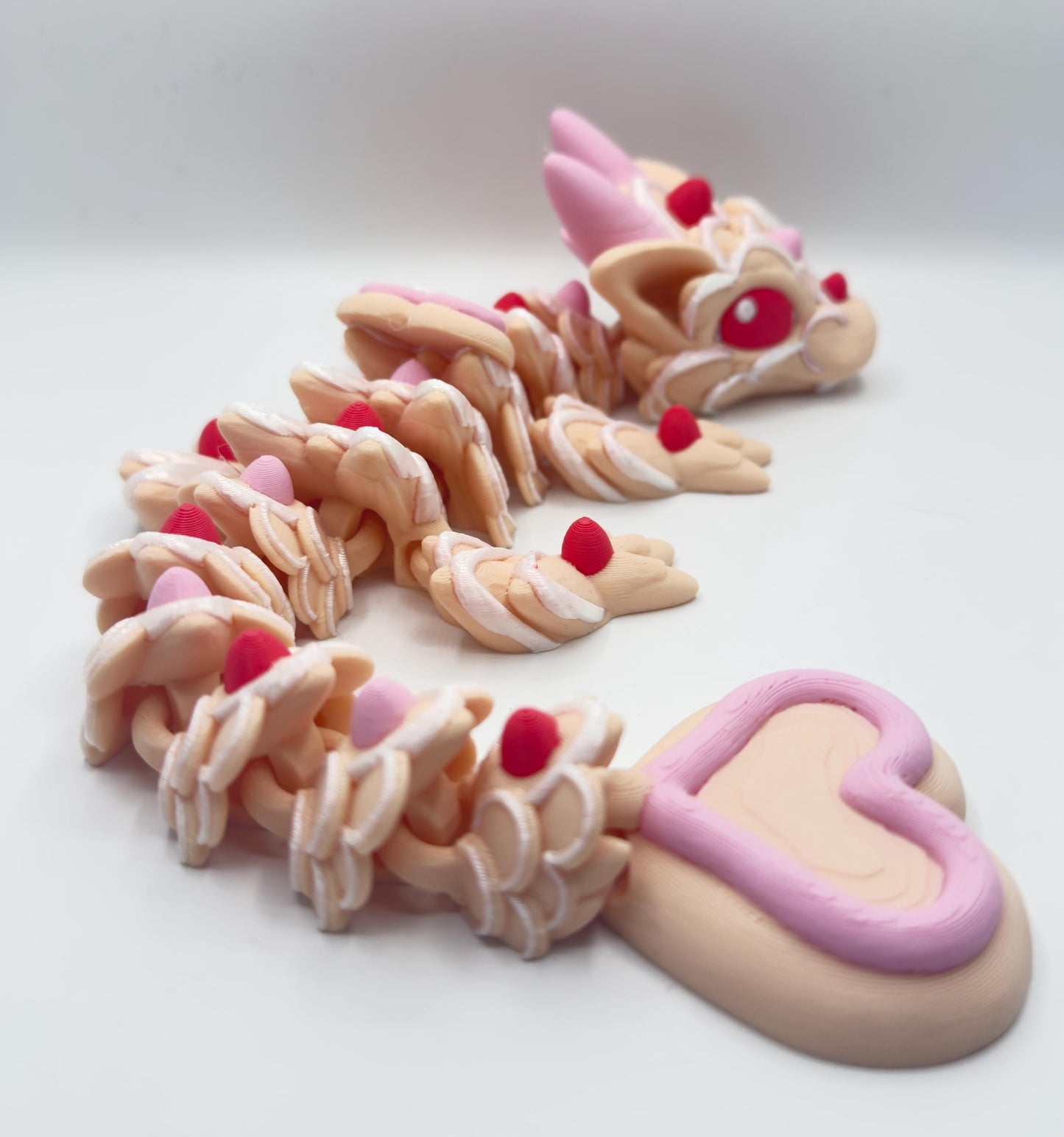 Sugar Cookie Dragon – 3D Printed Articulated Dragon 3D Printed Fidget Toy Cinderwing3D 12 inch Dragon My Store