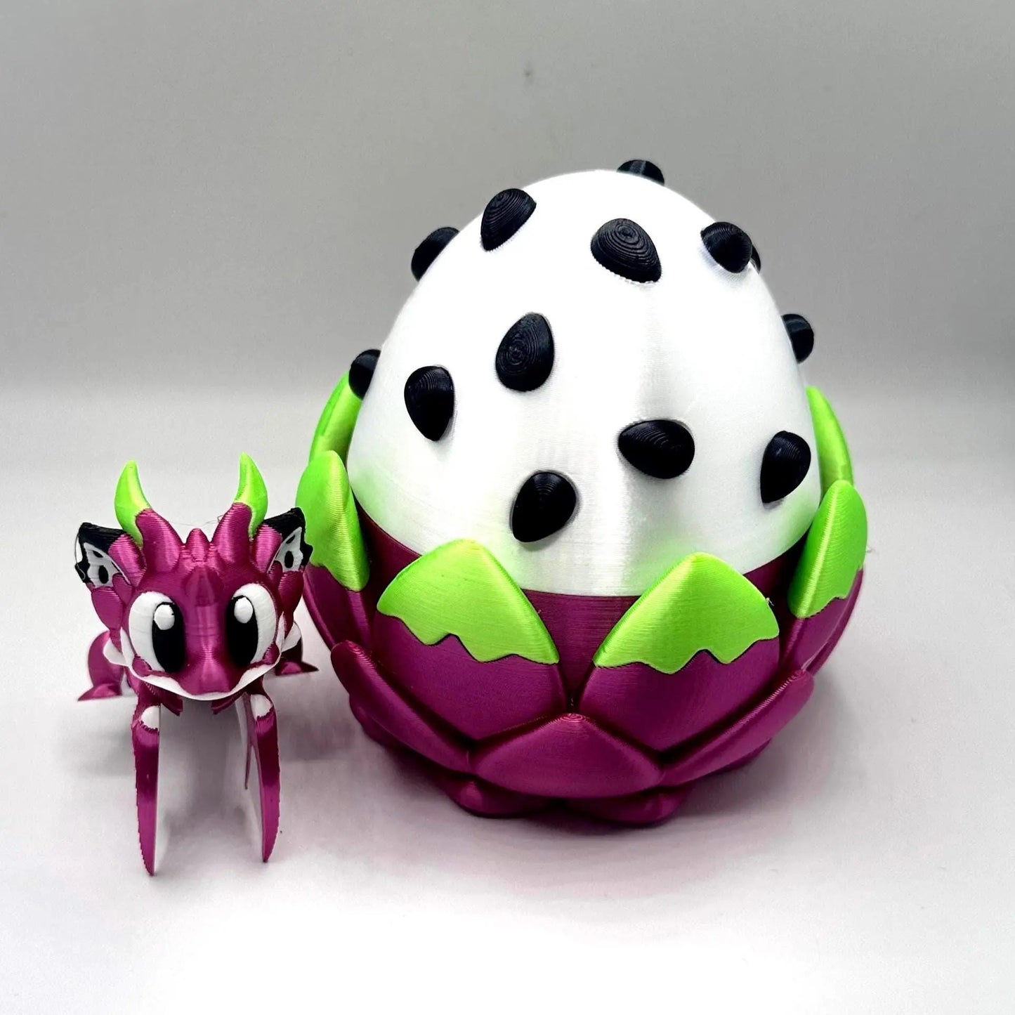 Articulated Dragon Mini 3D Printed Dragon Fruit Fidget Toy with Egg – Cute Desk Pet & Unique Gift for Dragon Lovers My Store