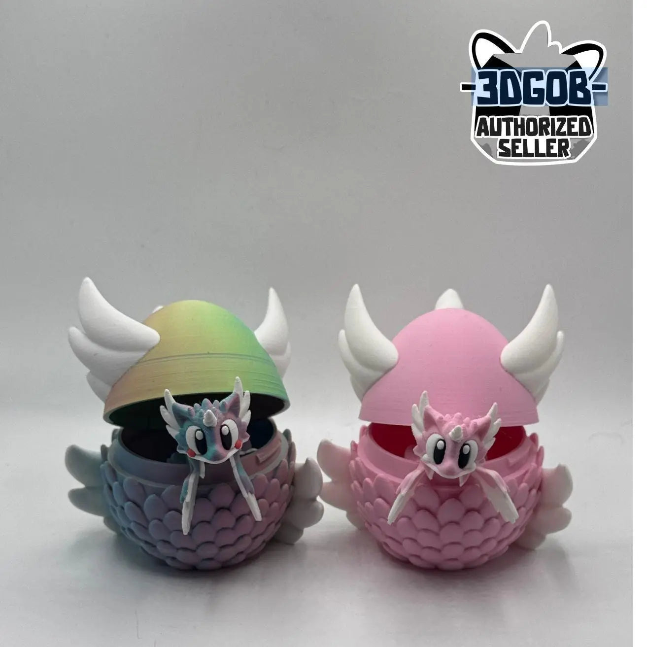 Celestial Dragon in Egg – 3D Printed Desk Toy | Fidget Dragon Egg | Rainbow or Pink PLA Miniature | Dragon Lover Gift | Fantasy Decor My Store