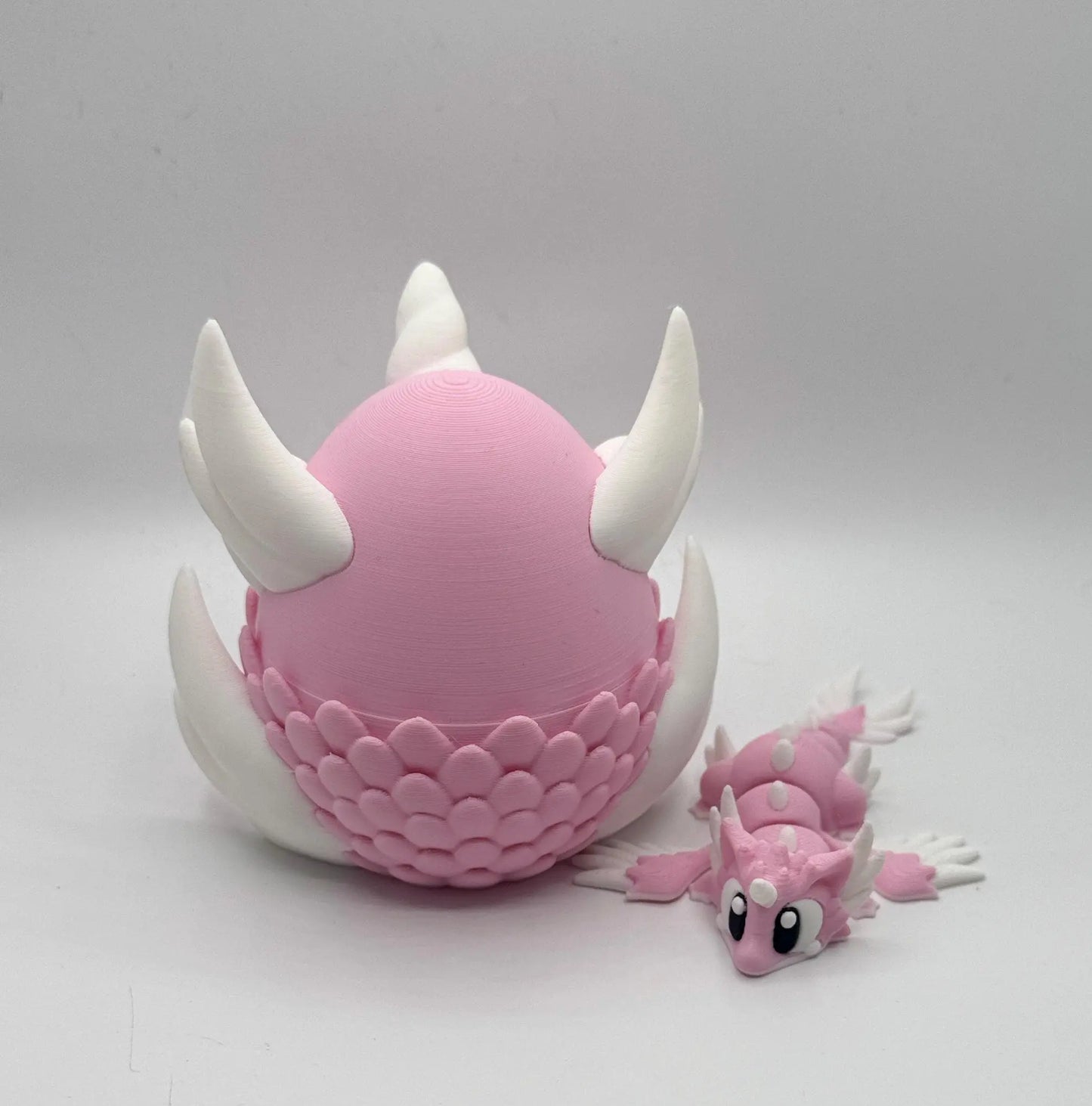 Celestial Dragon in Egg – 3D Printed Desk Toy | Fidget Dragon Egg | Rainbow or Pink PLA Miniature | Dragon Lover Gift | Fantasy Decor My Store