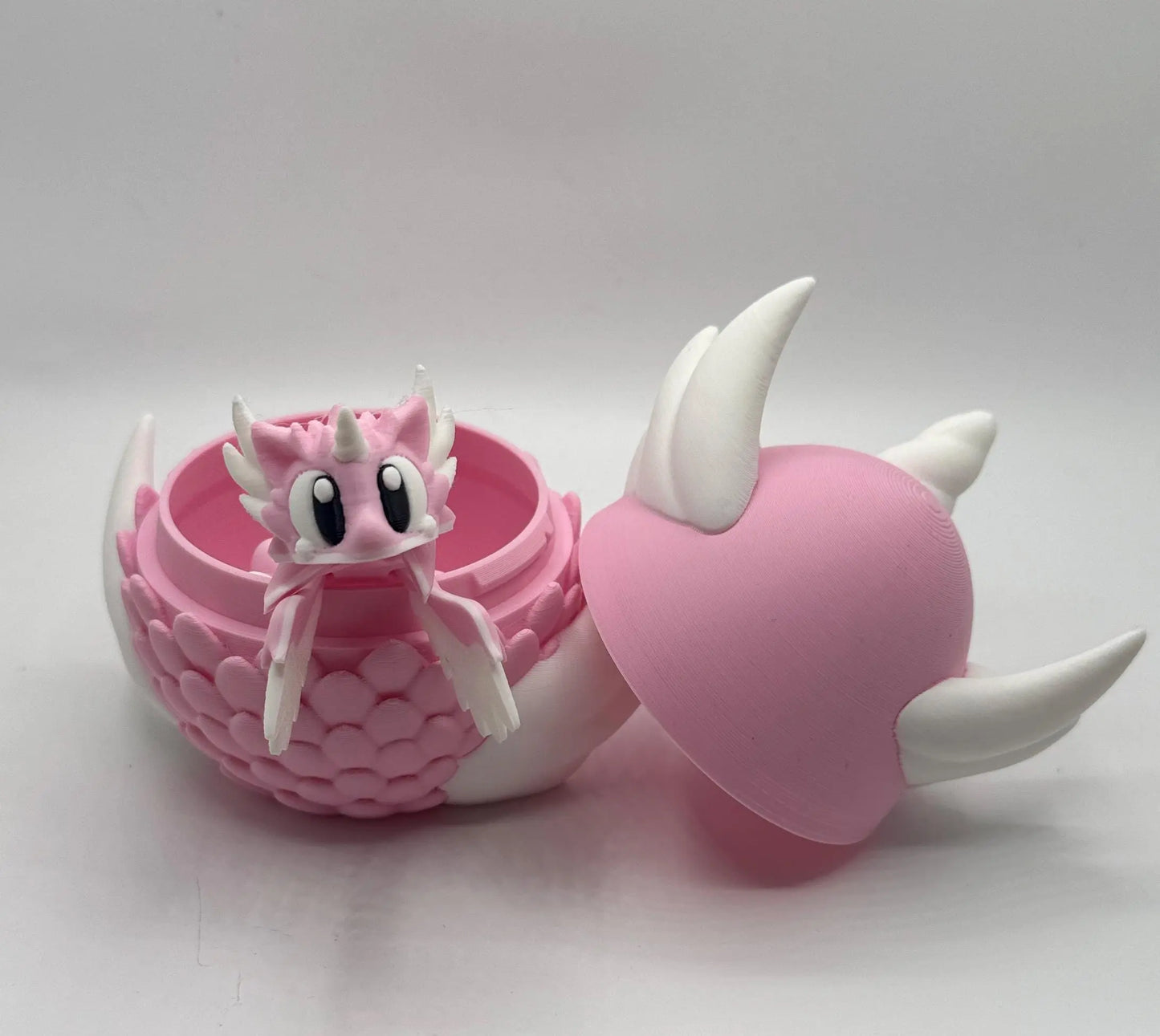 Celestial Dragon in Egg – 3D Printed Desk Toy | Fidget Dragon Egg | Rainbow or Pink PLA Miniature | Dragon Lover Gift | Fantasy Decor My Store