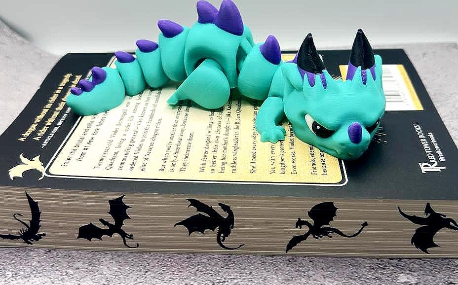 Whimsical Grumpy Dragon Fidget Toy in Fun Colors - Great Gift for Dragon Fans! 8.25 Long My Store