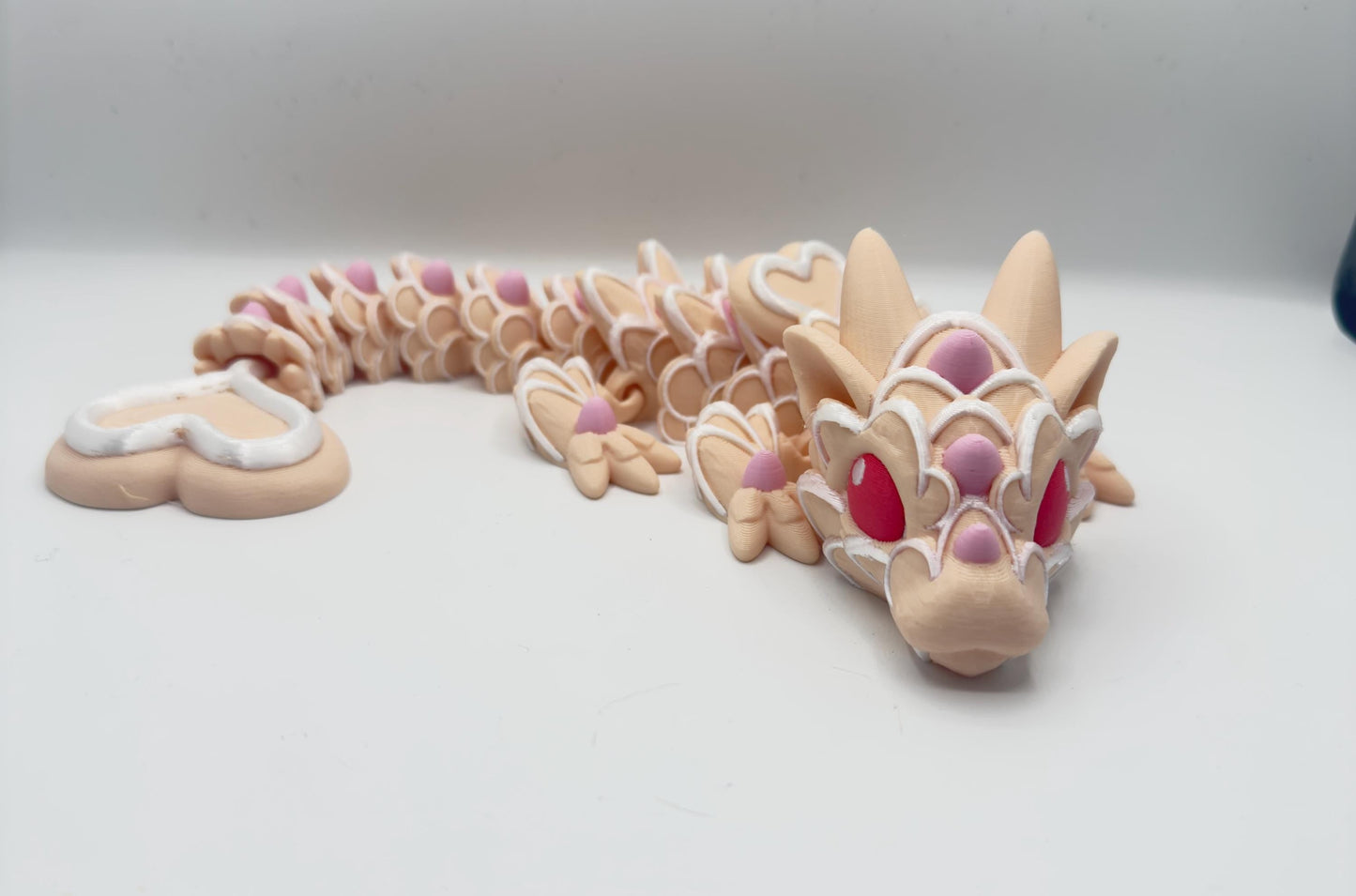 Sugar Cookie Dragon – 3D Printed Articulated Dragon 3D Printed Fidget Toy Cinderwing3D 12 inch Dragon My Store
