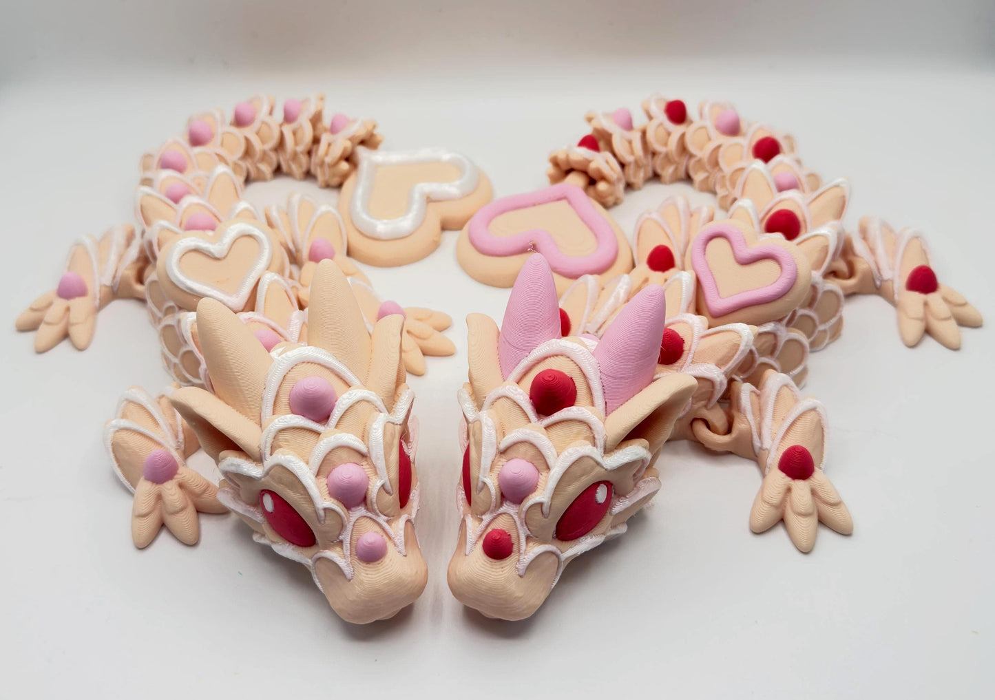 Sugar Cookie Dragon – 3D Printed Articulated Dragon 3D Printed Fidget Toy Cinderwing3D 12 inch Dragon My Store
