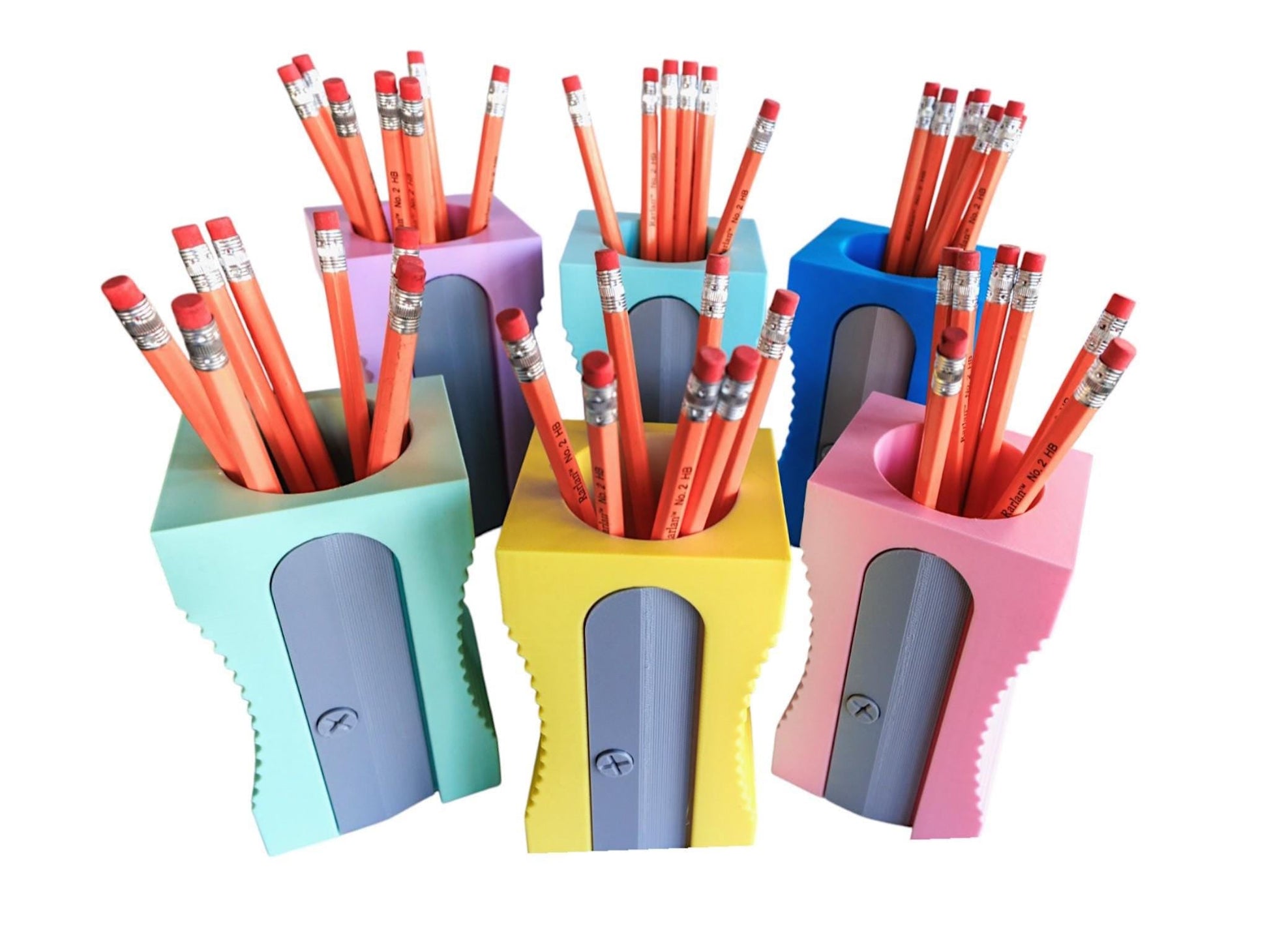 3d Printed Pencil Sharpener Organizer – Fun Pen and Pencil Holder for Teachers, & Students. Classroom and Office Decor My Store
