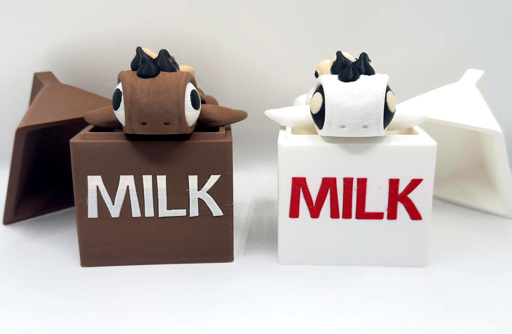 Adorable Dessert-Themed Fidget Toy: 3D Milk and Cookie Turtle - KV3D Designs