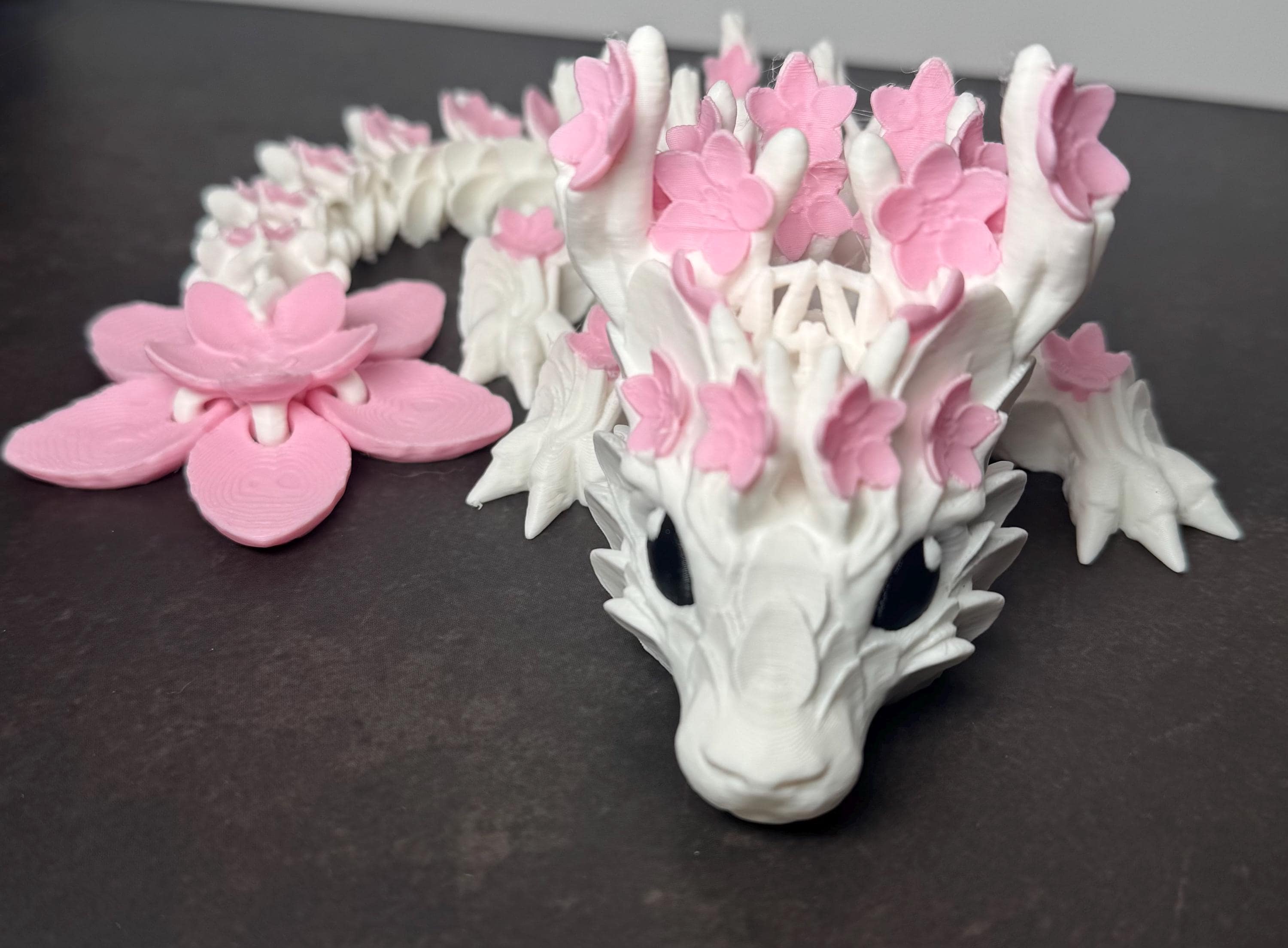 Baby Cherry Blossom Dragon – Adorable Articulated PLA Dragon - KV3D Designs
