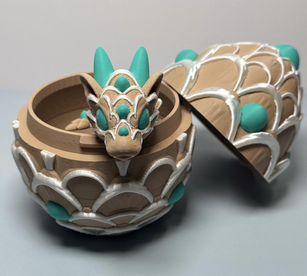 Baby Cookie Dragon – 3D Printed Sugar Cookie Dragon – Articulated Fidget Toy – Cute Dessert Dragon Gift – 8 Inch Collectible - KV3D Designs