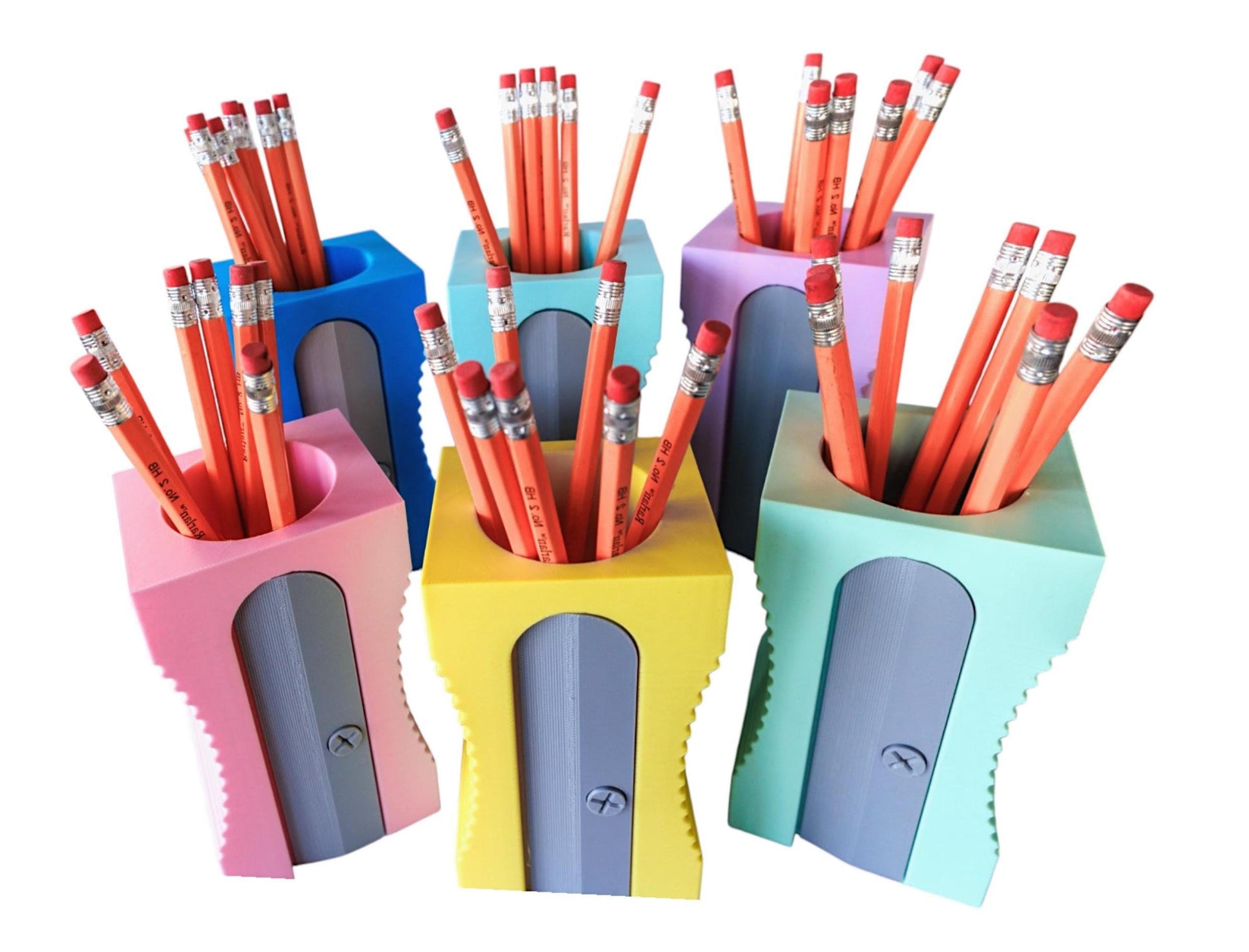 3d Printed Pencil Sharpener Organizer – Fun Pen and Pencil Holder for Teachers, & Students. Classroom and Office Decor My Store