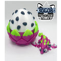 Articulated Dragon Mini 3D Printed Dragon Fruit Fidget Toy with Egg – Cute Desk Pet & Unique Gift for Dragon Lovers - KV3D Designs