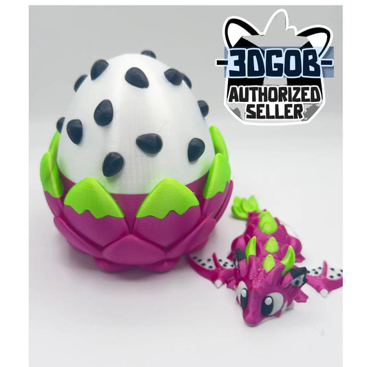 Articulated Dragon Mini 3D Printed Dragon Fruit Fidget Toy with Egg – Cute Desk Pet & Unique Gift for Dragon Lovers My Store