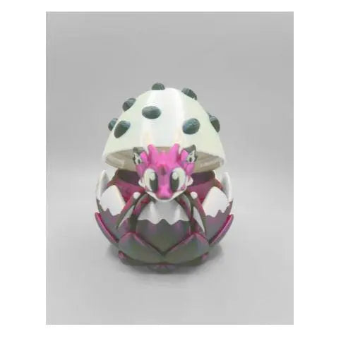 Articulated Dragon Mini 3D Printed Dragon Fruit Fidget Toy with Egg – Cute Desk Pet & Unique Gift for Dragon Lovers - KV3D Designs