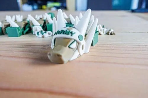 Camo Dragon Fidget Toy with Ammo Can | Military Veteran Gift | Army Articulated Dragon - KV3D Designs