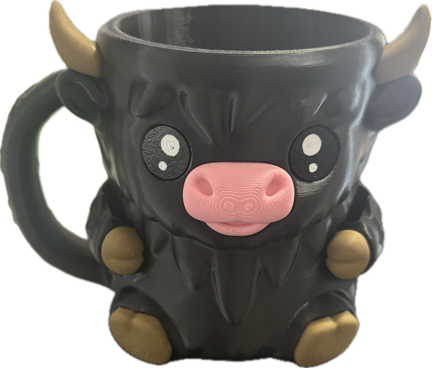 Ice Cream Pint Holder - Highland Cow Pint Cozy with Handle