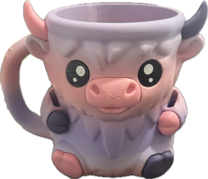 Ice Cream Pint Holder - Highland Cow Pint Cozy with Handle