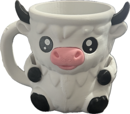 Ice Cream Pint Holder - Highland Cow Pint Cozy with Handle