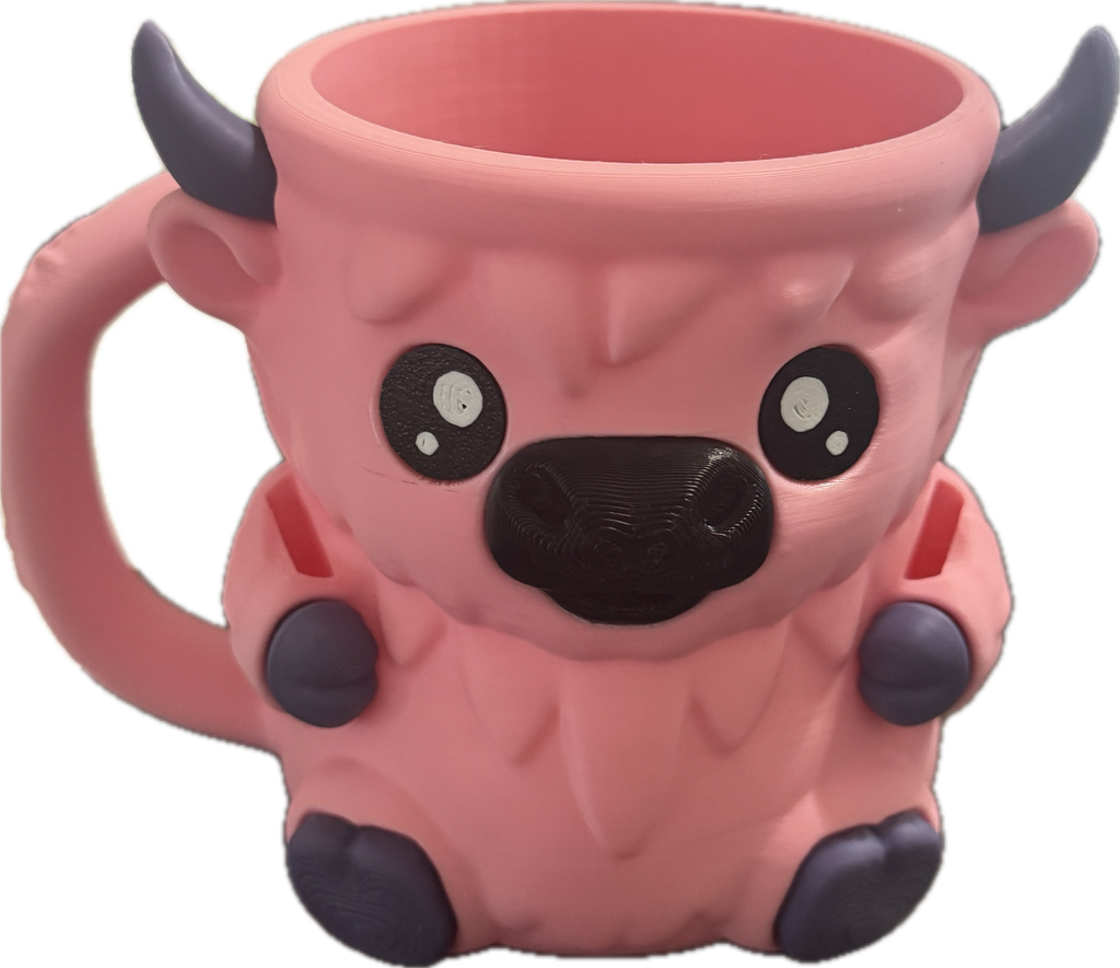 Ice Cream Pint Holder - Highland Cow Pint Cozy with Handle