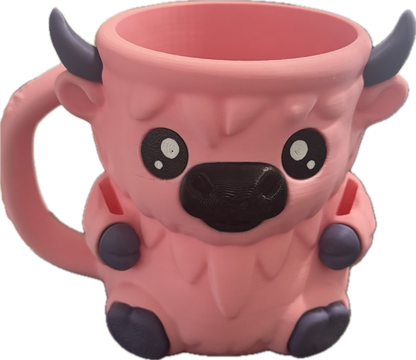 Ice Cream Pint Holder - Highland Cow Pint Cozy with Handle