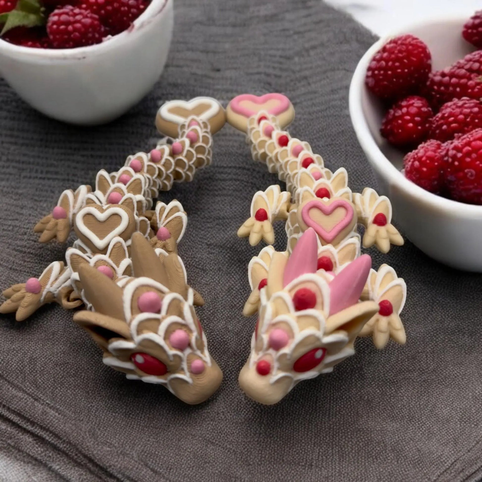 Sugar Cookie Dragon – 3D Printed Articulated Dragon 3D Printed Fidget Toy Cinderwing3D Dragons My Store
