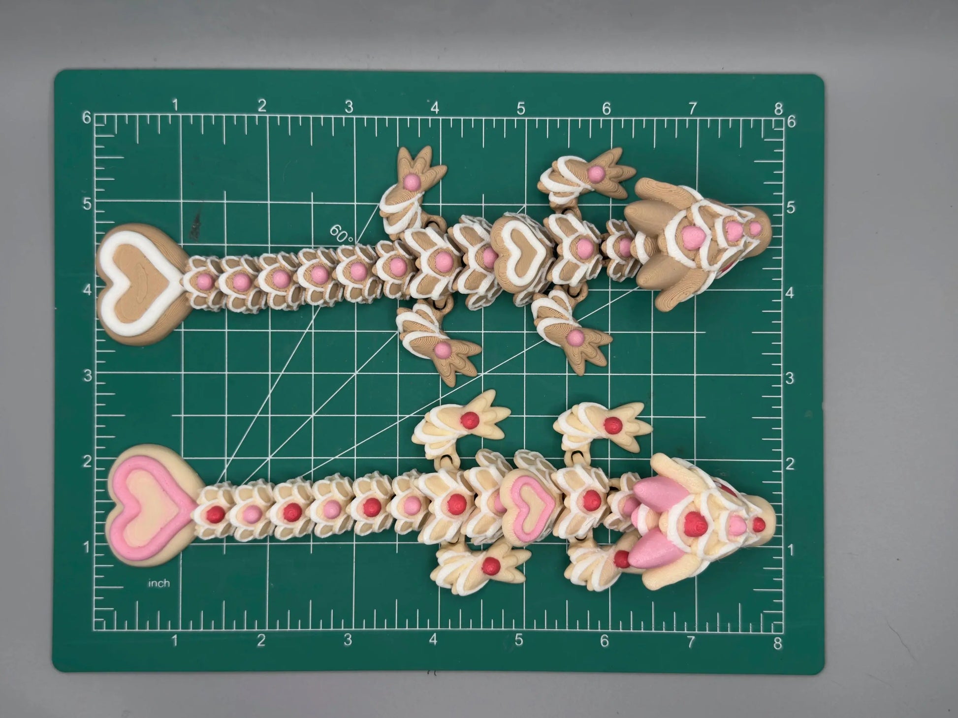 Sugar Cookie Dragon – 3D Printed Articulated Dragon 3D Printed Fidget Toy Cinderwing3D Dragons My Store