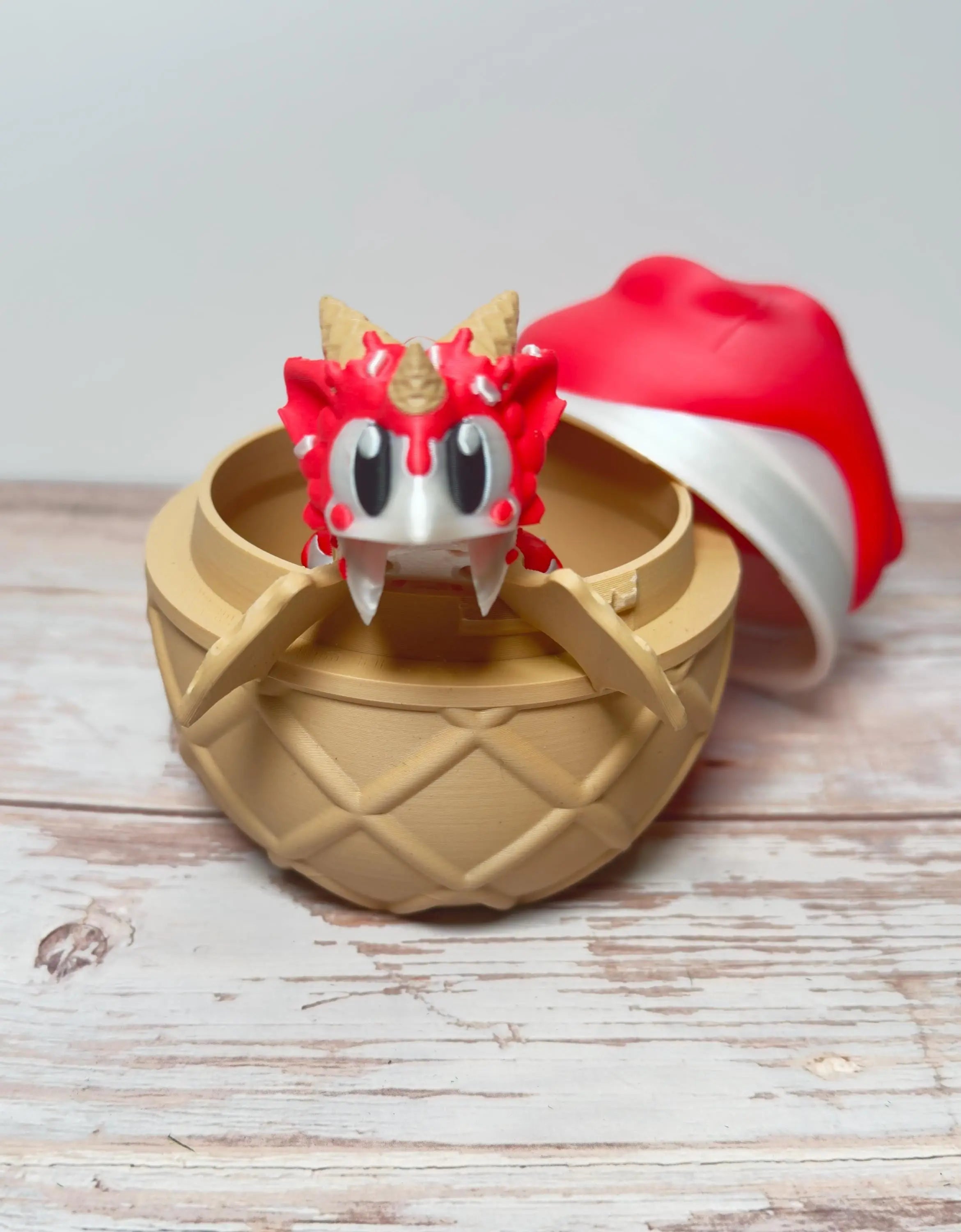 Sugar Rush Dragon and Egg – 3D Printed Fidget Toy, Mini Dragon | Fantasy Gift for Collectors & Kids - KV3D Designs