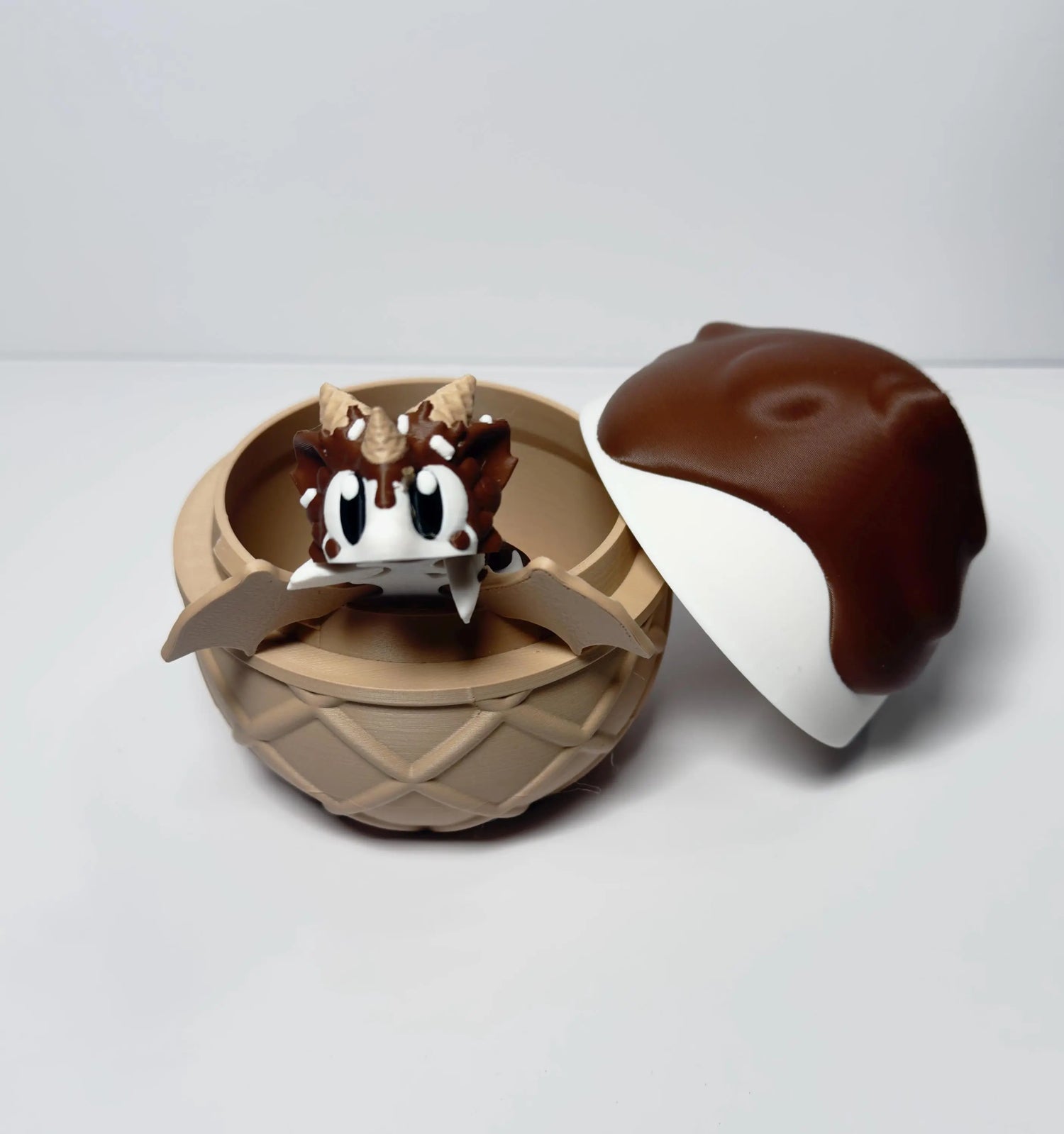 Sugar Rush Dragon and Egg – 3D Printed Fidget Toy, Mini Dragon | Fantasy Gift for Collectors & Kids - KV3D Designs