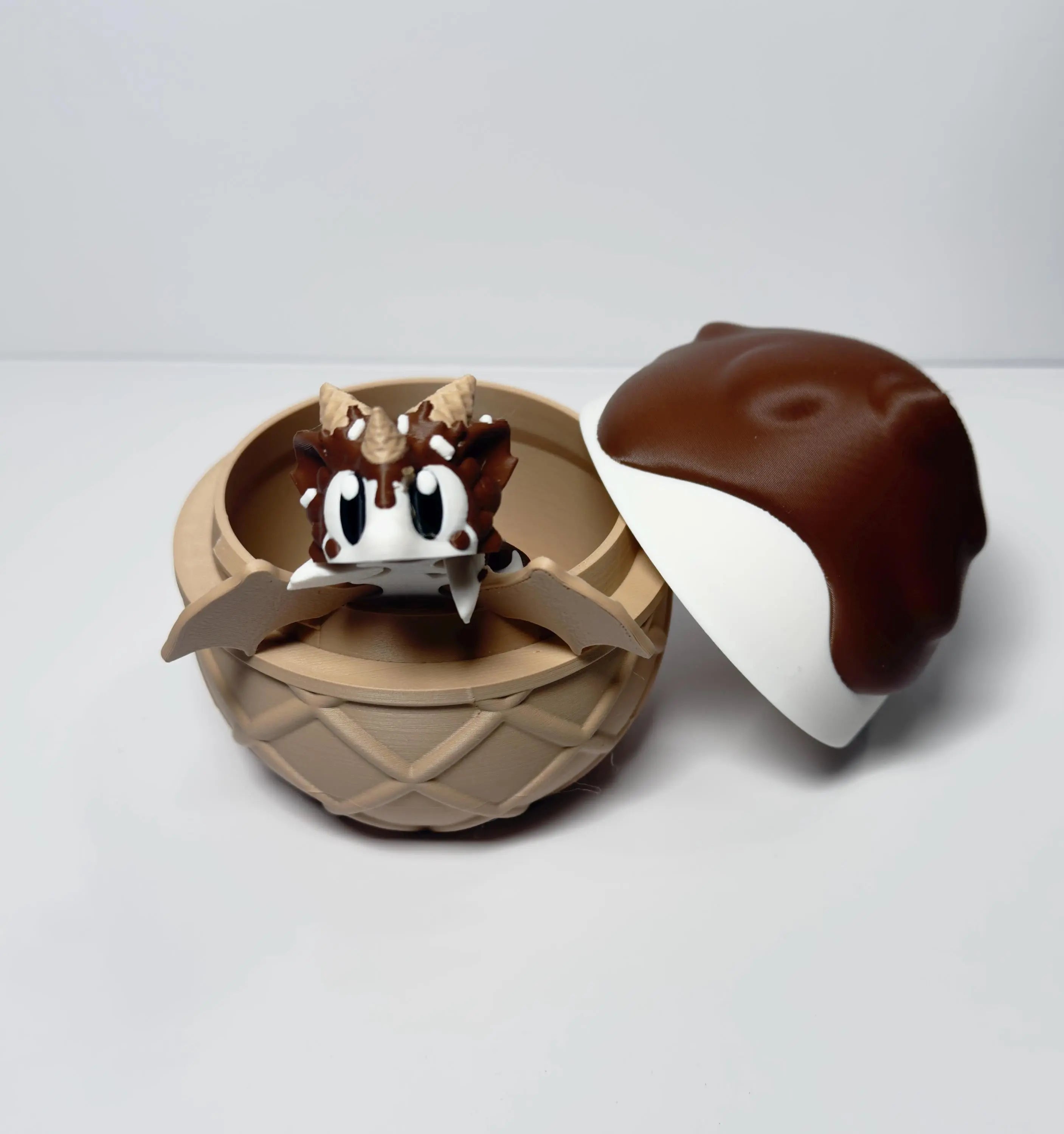 Sugar Rush Dragon and Egg – 3D Printed Fidget Toy, Mini Dragon | Fantasy Gift for Collectors & Kids - KV3D Designs