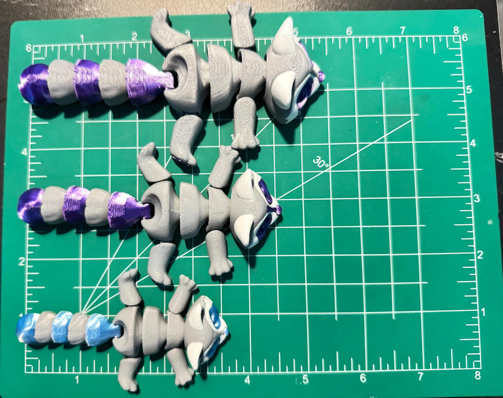 Articulated Raccoon with trash can, Fidget Toy – 3D Printed Trash Panda – Cute Articulating Animal Fidget Gift - KV3D Designs