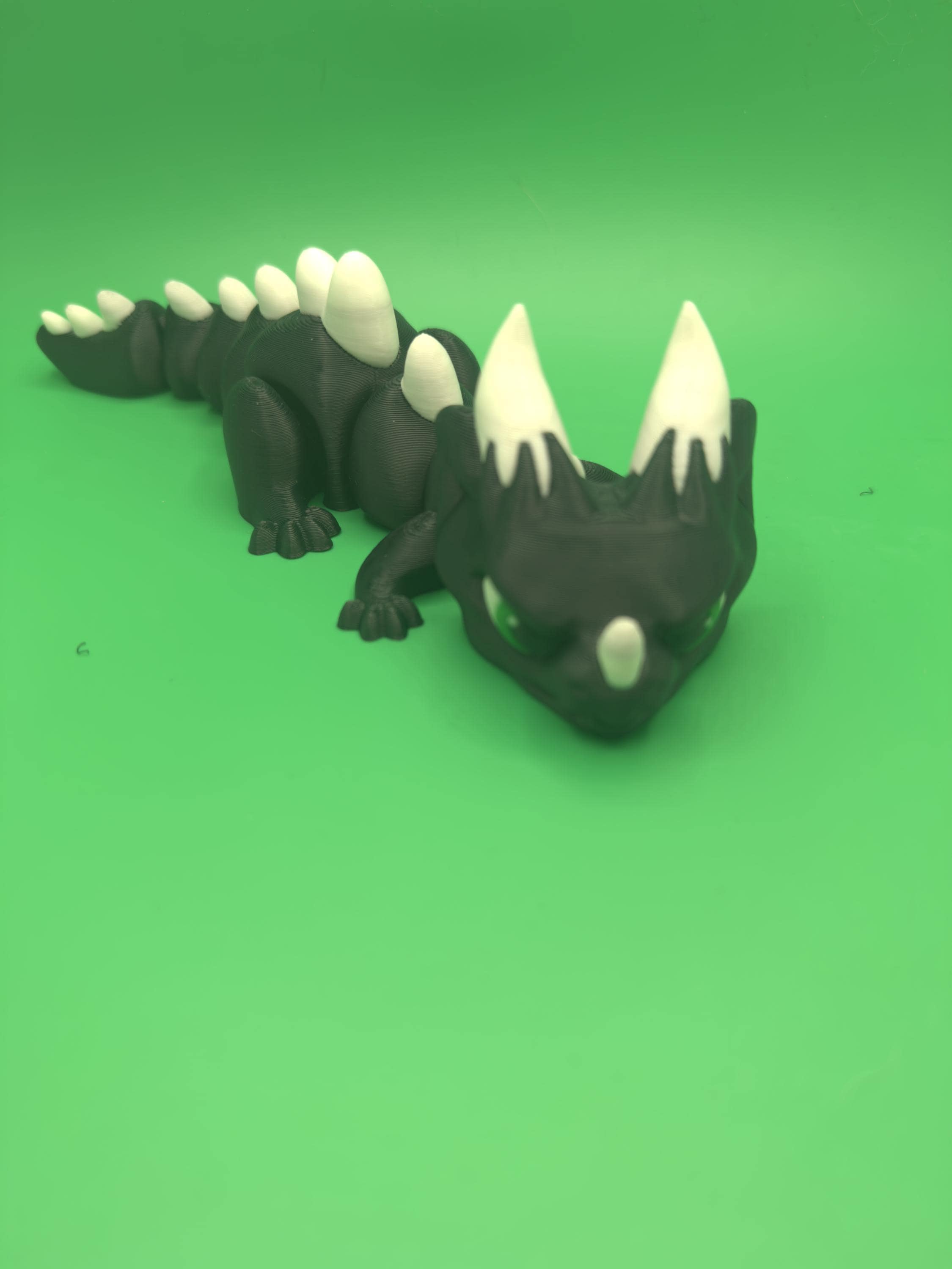 Whimsical Grumpy Dragon Fidget Toy in Fun Colors - Great Gift for Dragon Fans! 8.25 Long - KV3D Designs