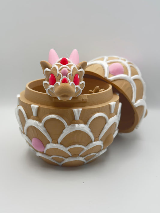 Baby Cookie Dragon – 3D Printed Sugar Cookie Dragon – Articulated Fidget Toy – Cute Dessert Dragon Gift – 8 Inch Collectible My Store