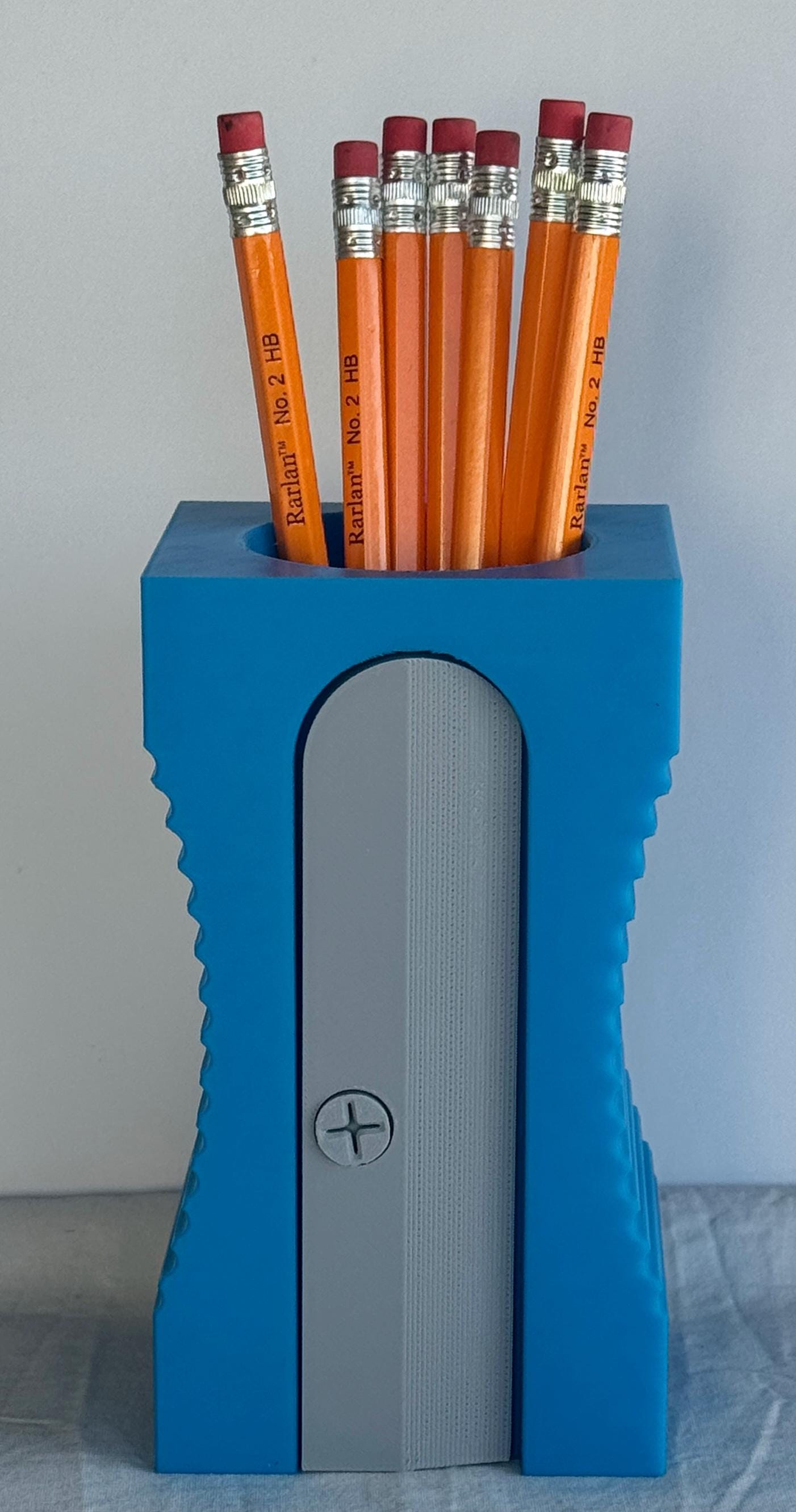 3d Printed Pencil Sharpener Organizer – Fun Pen and Pencil Holder for Teachers, & Students. Classroom and Office Decor - KV3D Designs